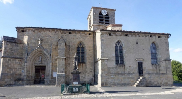 Face sud de l'église du Monestier