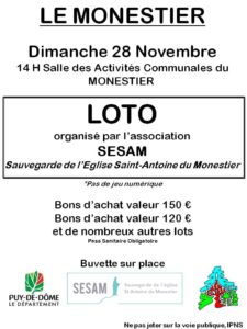 Loto - ANNULE @ Salle des Activités Communales